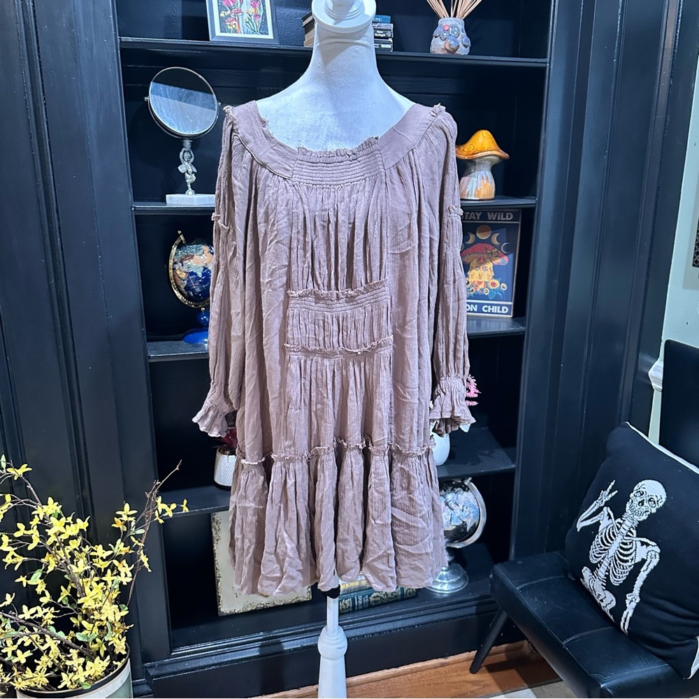 Free People Sea Ya There Oversized Mini Dress